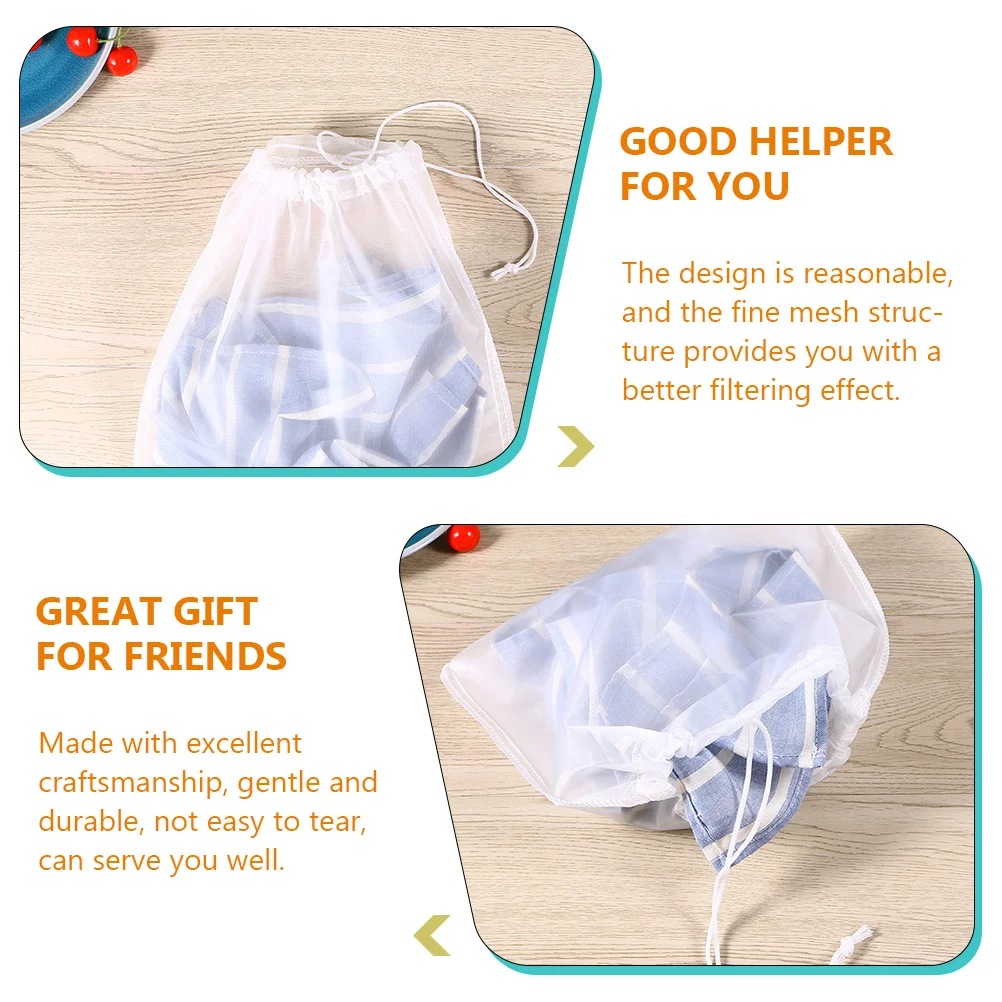 

Filter Bag Washable Reusable Tea Bags Strainer Mesh Coffee Drip Maker Filters Soy Milk