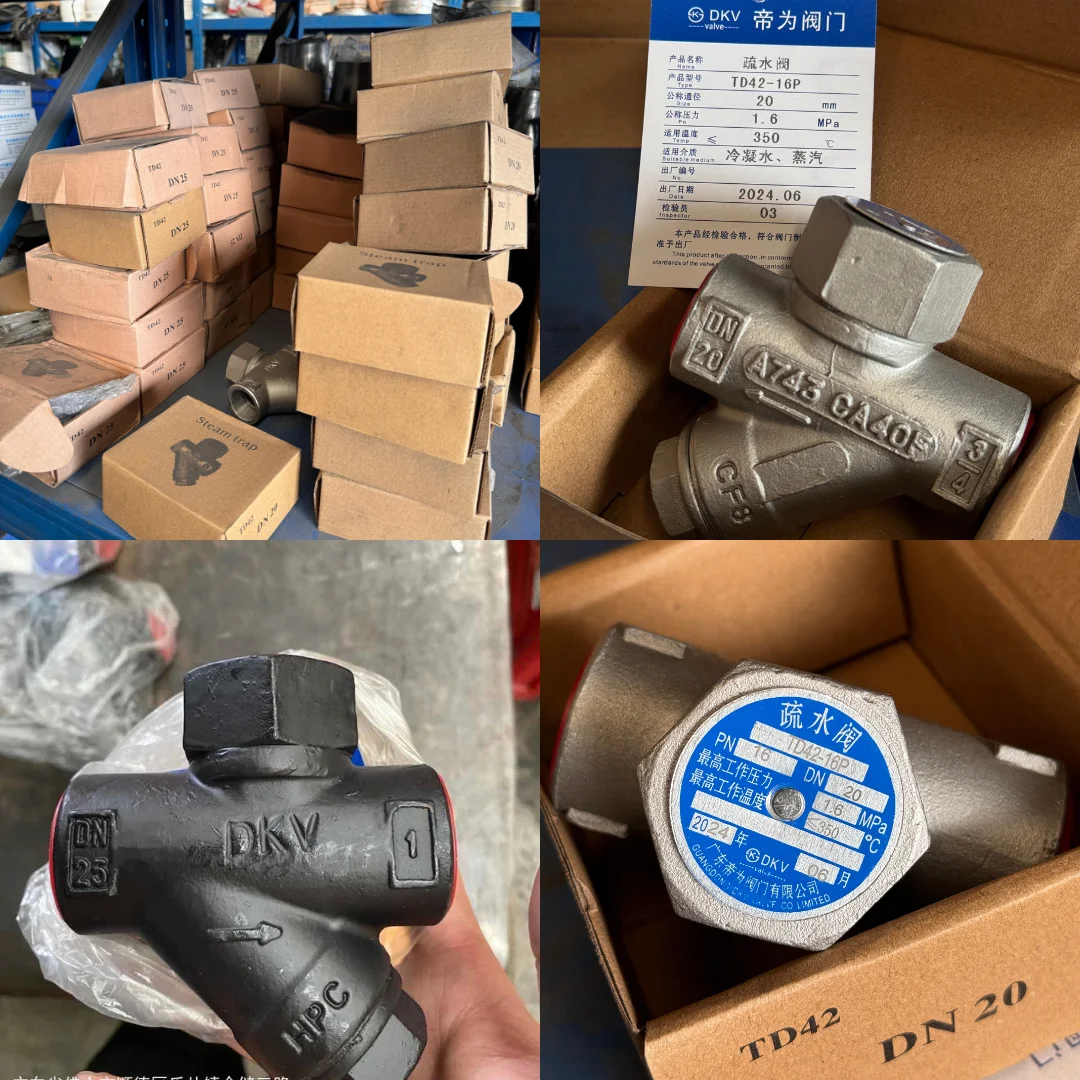 TLF DKV TD42 ステンレス鋼 熱力学式スチームトラップ PN16 BSP NPT ネジ式スチームトラップ ステンレス鋼304 蒸気用