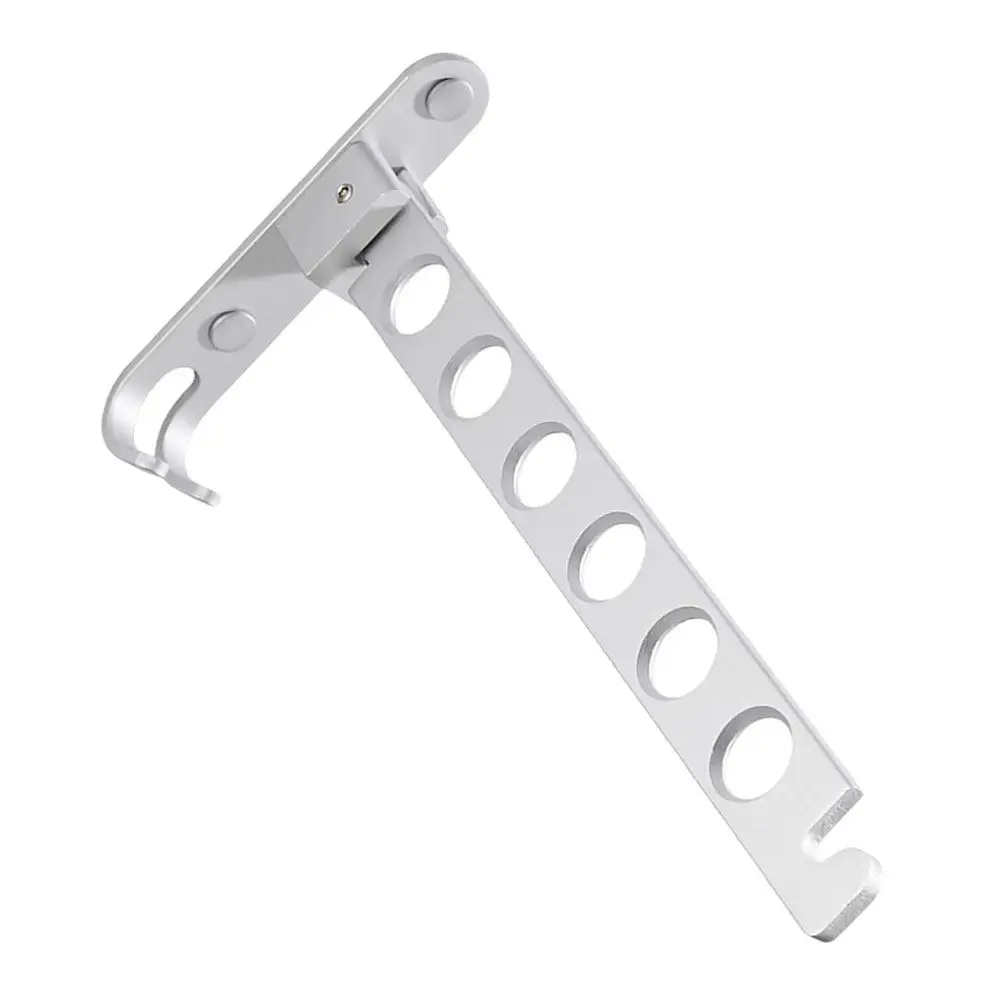 

1 Set Wall Mounted Clothes Hanger Holder Folding Aluminum Alloy Drying Rack Space Saving Laundry Organizer Wardrobe Rack