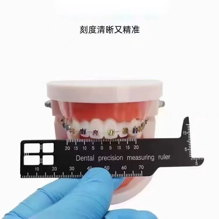 Dental Aesthetic Ruler: Precisely Measures Tooth Spacing; Clear Scale Markings on the Aesthetic Proportion Ruler
