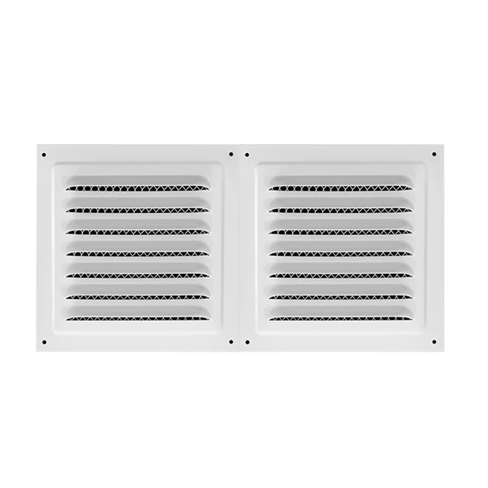 

Air Vent Grille Ventilation Cover Metal Square Vent Insect Screen Cover Aluminum Vents Plate Louver Air Outlet Fresh System