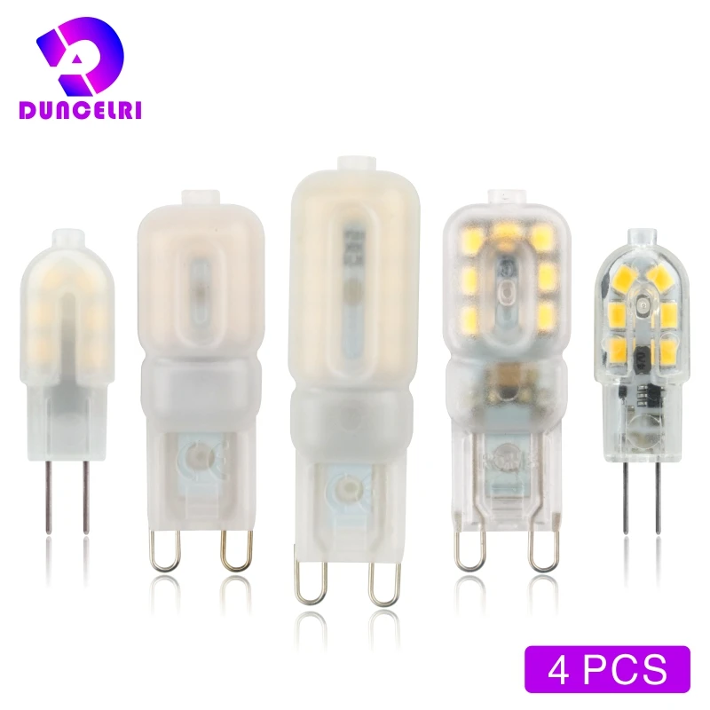 4 Stks/partij G4 G9 Led Lamp 3W 5W Gloeilamp Ac 12V 220V Led Lamp SMD2835 spotlight Kroonluchter Verlichting Vervangen 20W 30W Halogeen Lamp