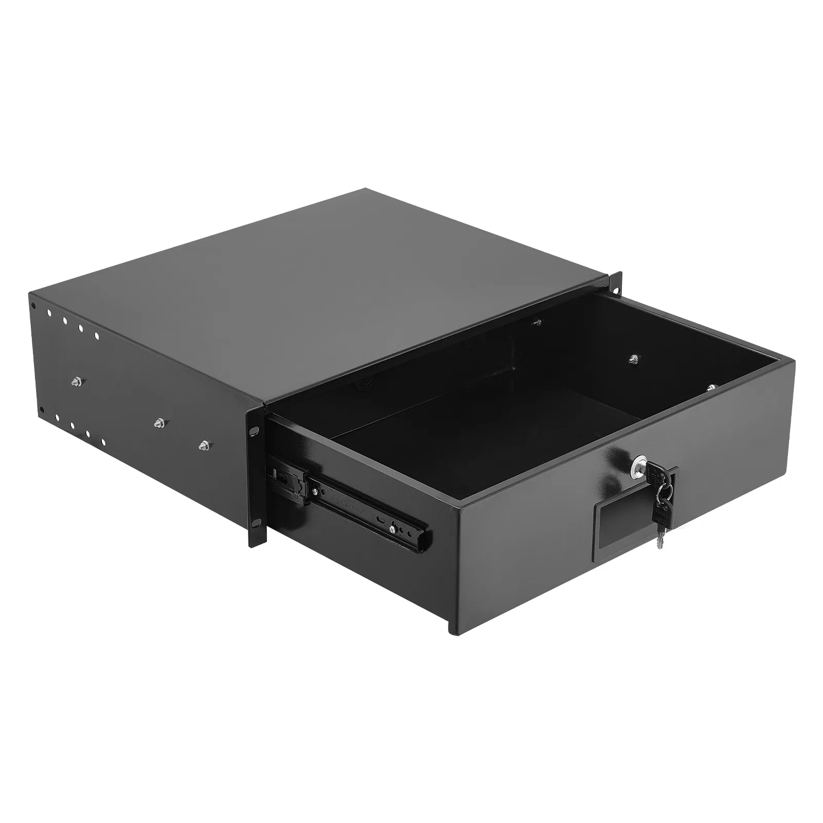 3U Rack Mount Drawer, 50 lbs Lockable Storage for 19-Inch Server Racks