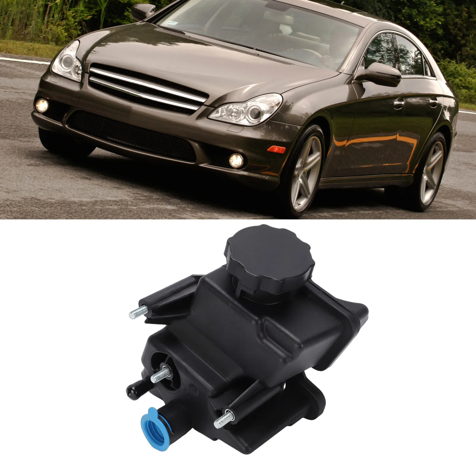 

Car Power Steering Reservoir Tank with Cap 603-720 Replacement for CLS550 5.5L V8 2007-2011 Car Accessories