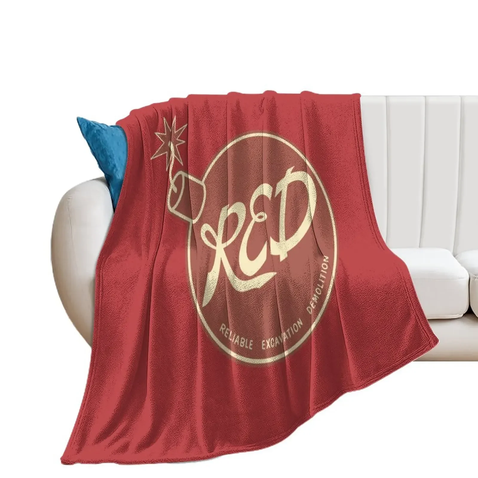 RED (Reliable Excavation Demolition) Throw Blanket Hair Decorative Sofa Picnic Blankets