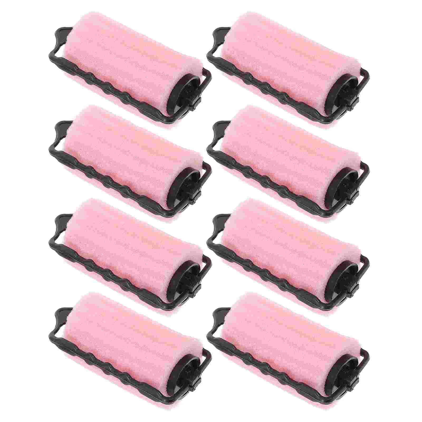 

8 Pcs Doesn’t Hurt Hair Perm Kit for Men Foam Rollers Curling Wand Sponge Sleeping Self Holding Curler Elastic Band Short