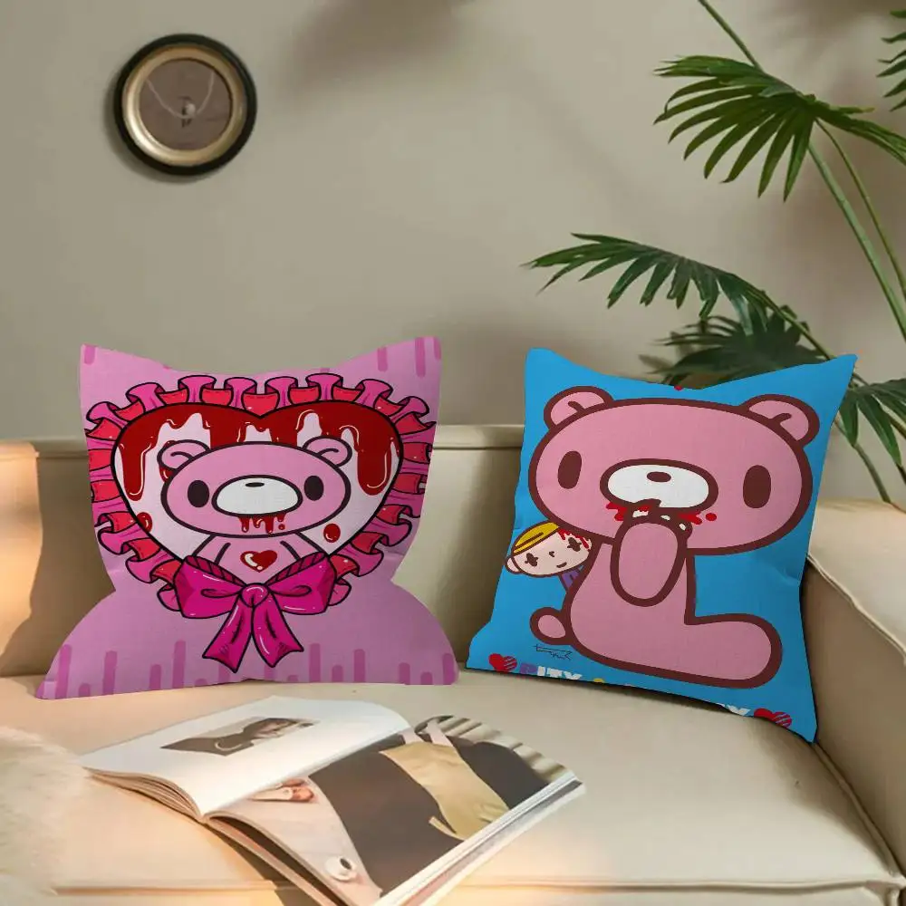 

Cartoon G-gloomy Bear Pillow Cushion Cover Pillowcase Living Room Sofa Home Decor Customized