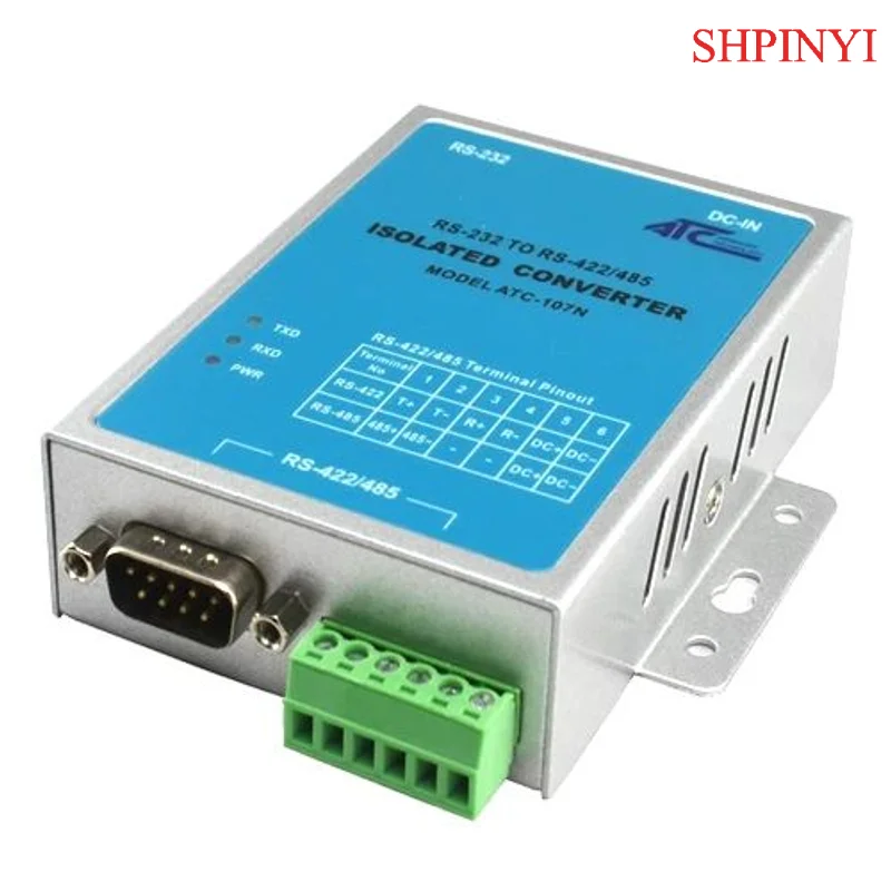 IndustriClass Wall Mounted RS232 to RS422 /485 Isolated Interface Converter (ATC-107N)