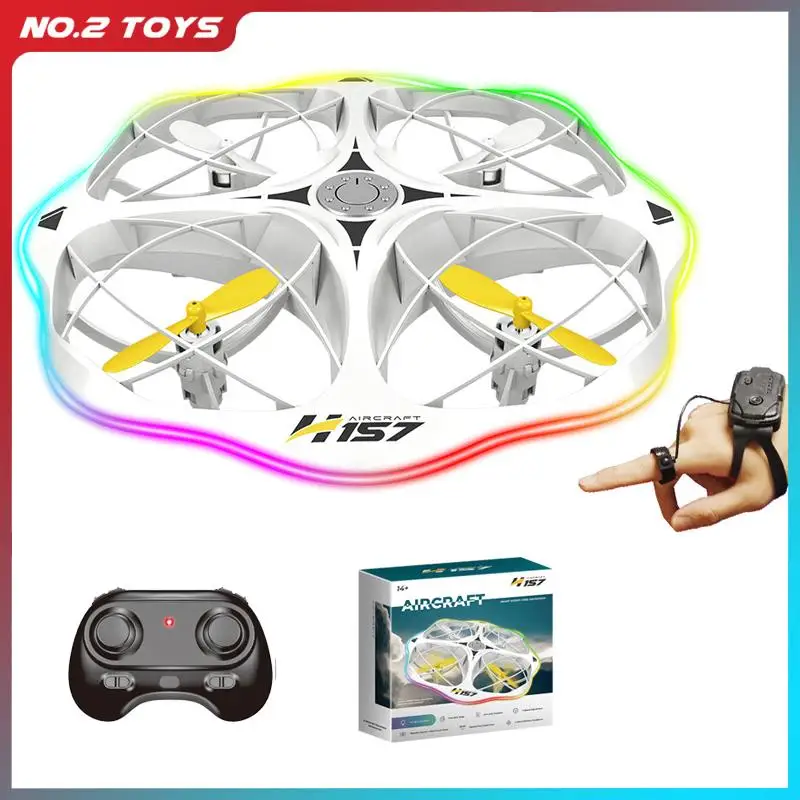 

2.4G Remote Control UFO Aircraft Quadcopter LED Slide Lights Watch Gesture Control Helicopter RC Pocket Drone Obstacle Avoidance