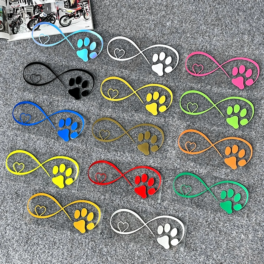 Cat Paw Print Reflective Motorcycle Sticker Moto Scooter Decal Accessories for VESPA PX GTS 300 Sprint Primavera LX50 LX125