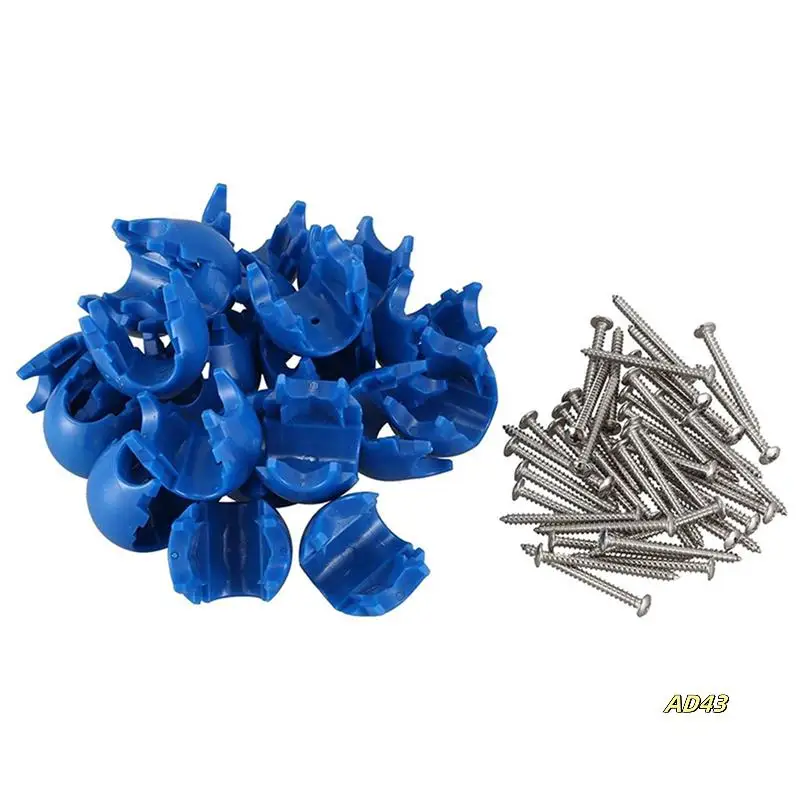 

60Pcs Climbing Rope Net 12Mm Plastic Connector Net Buckle Climbing Accessories For Outdoor Swing Climbing Rope Parts