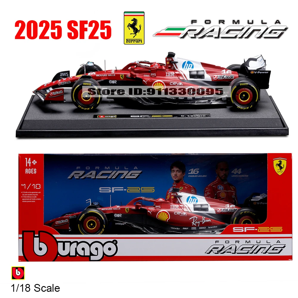 burago-1-18-2025-f1-scuderia-ferrari-hp-sf25-16-charles-leclerc-44-lewis-hamilton-modele-de-voiture-en-alliage-collection-de-jouets