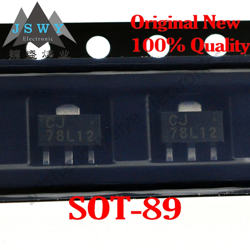 

(50/200 pieces) CJ78L12 78L12 SOT-89 LDO linear regulator chip original authentic active component spot delivery fast