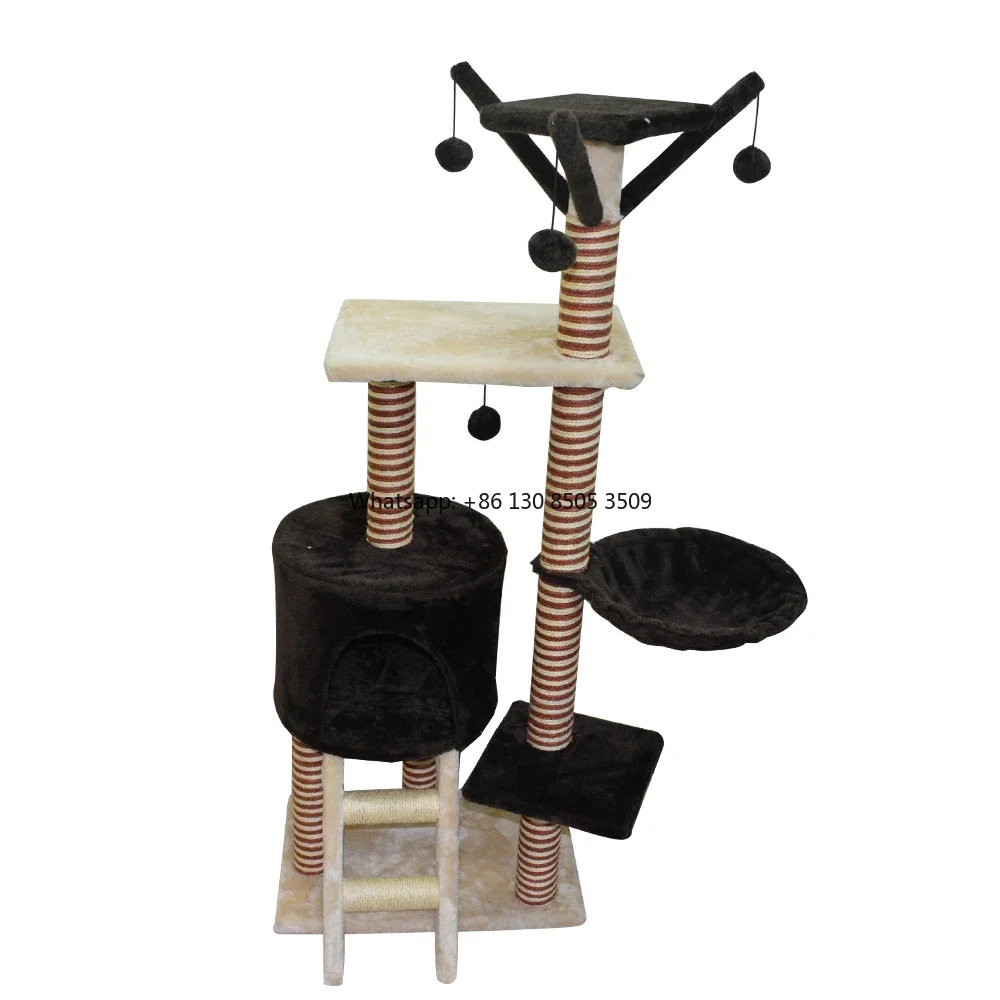 

Adjustable Fashion Black New Fleece Cashmere Cat Tower for Large Cats