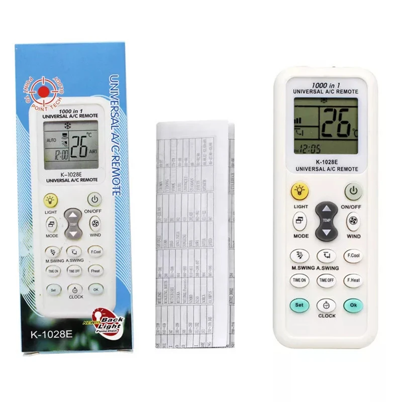 Universal Remote K-1028E Low Power Consumption K-1028E Air Condition Remote LCD A/C Remote Control Controller