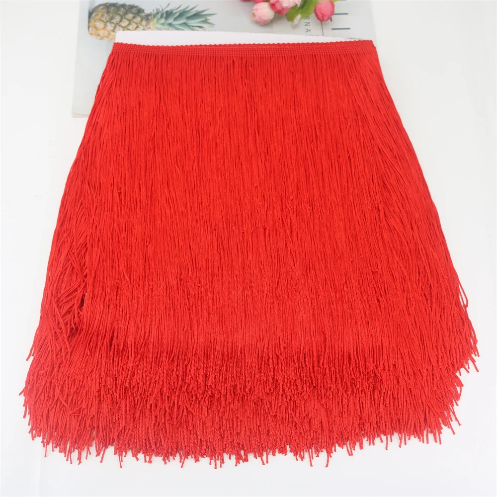 30cm Tassels and Fringe Trim Fringes Lace Women\'s Clothing Garniture Diy Couture Long Skirt Clothes Needlework Sewing Dance Silk