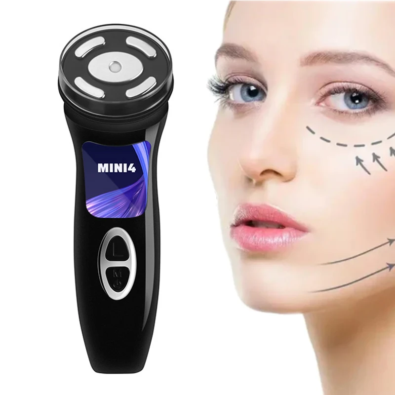 Wireless Rechargeable MINI HIFU 4.0 Lifting Machine 4 In 1 Ultrasound Anti-aging Facial Massager Skin Tightening Skincare Device