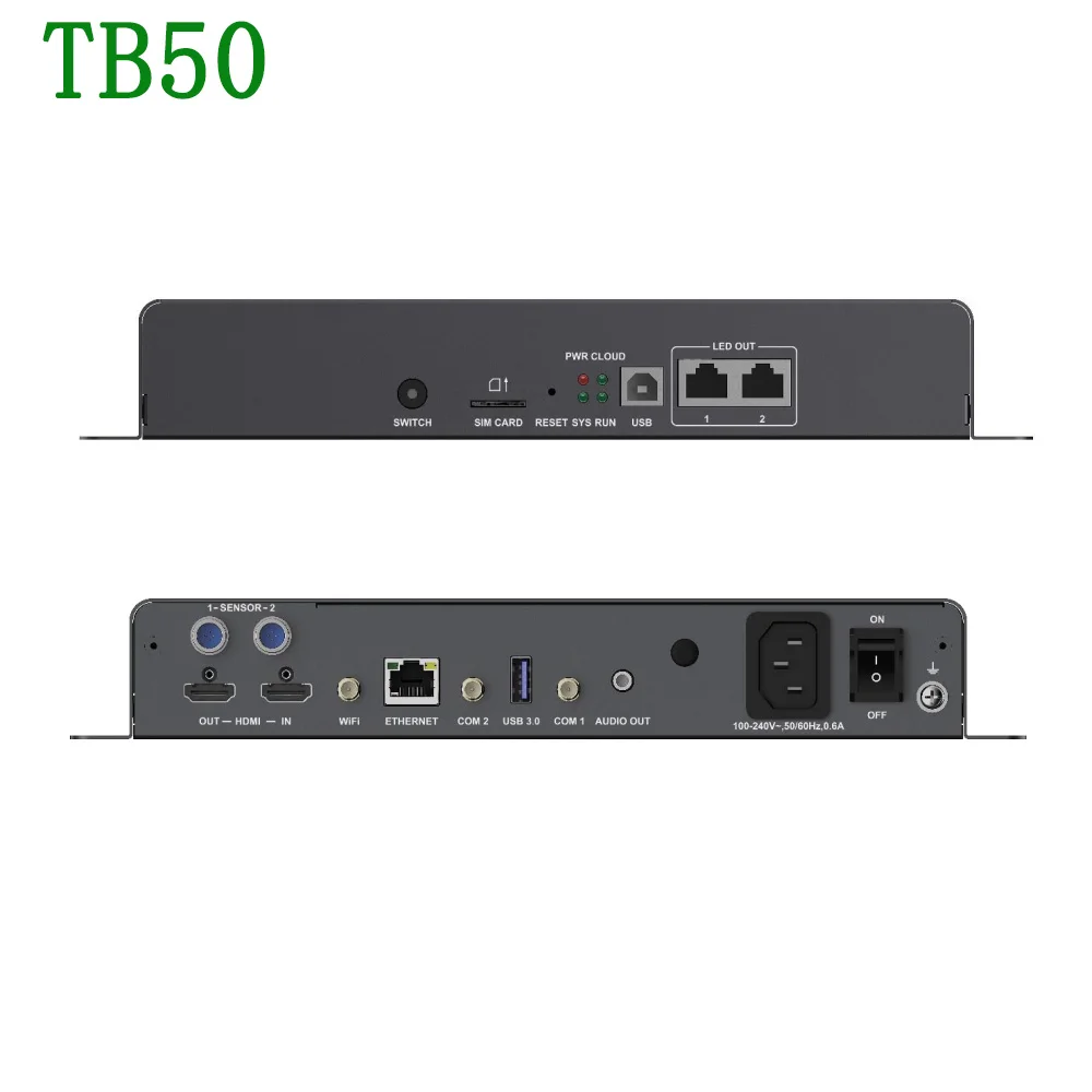 Novastar TB1 TB2 TB30 TB40 TB50 TB60 Multimedia Wiedergabe Box USB Port WiFi Controller HUB75 Voll Farbe Modul LED Display Bildschirm