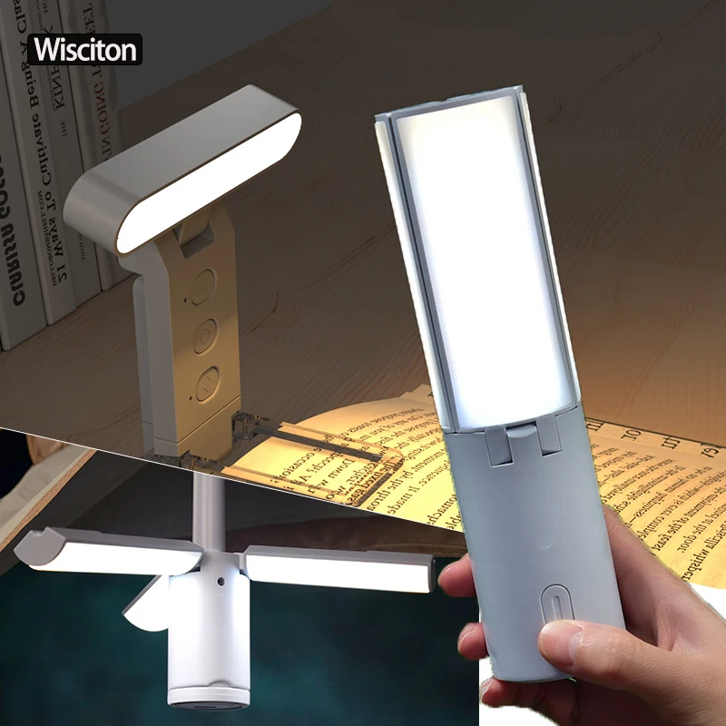 Folding Camping Lamp Rechargeable Reading Lamp portable Multifunctio Outdoor Camping Lights Hanging Tent Emergency Hiking Garden