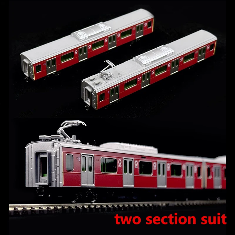 Two-section KATO Train Model 1/150N Scale 10-958 Tokyu Electric Railway Rail Car 5050 Series Qseat Car Model Toy