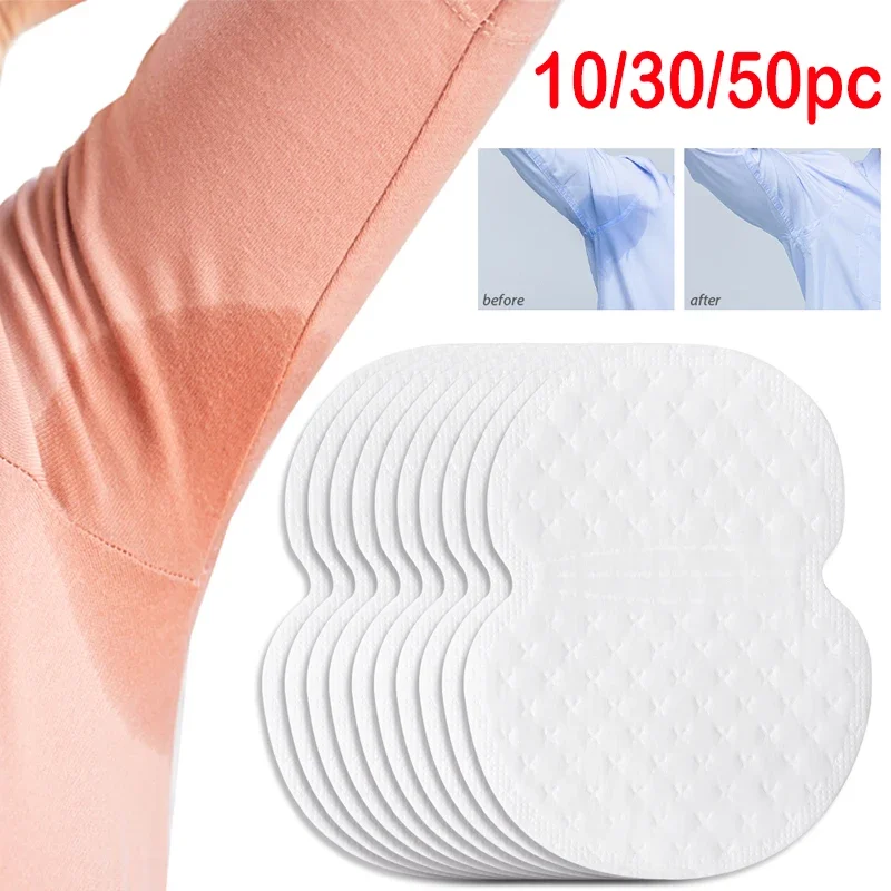 10pcs/20pcs/30pcs/50pcs Underarm Sweat Pads Washable Sweat Absorbing Guards Dress Sweat Perspiration Pads Shield