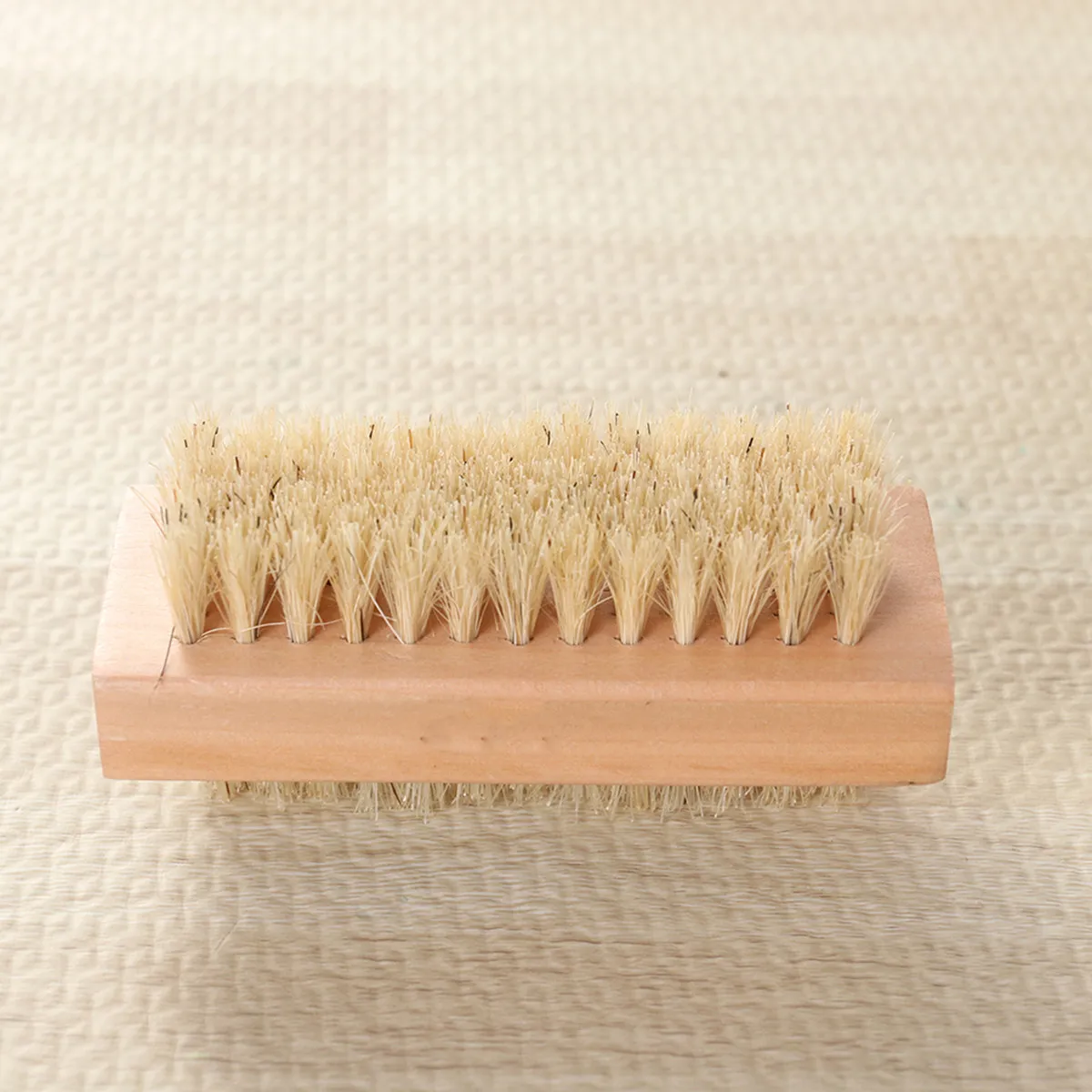 4Pcs Natural Pig Bristle Cleaning Brush Two-Sided Wooden Handle Hand Nail Scrub Bath Massage Nail Art Tool Cleaning
