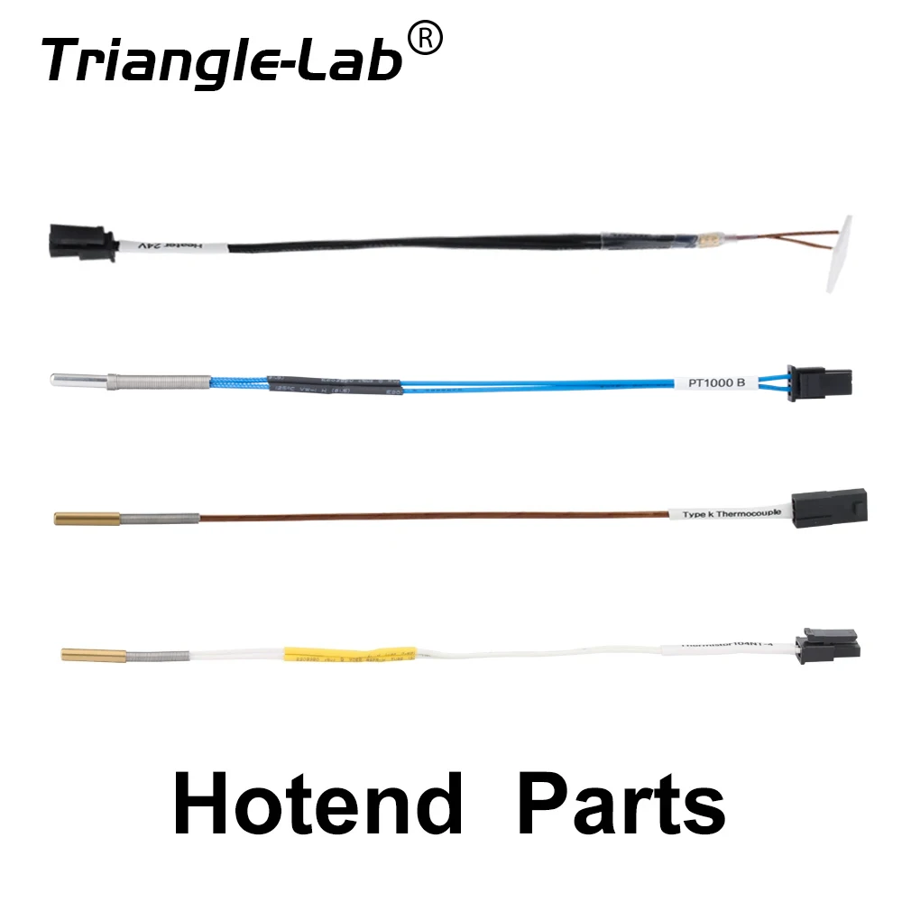 

Trianglelab Dragon Ace Hotend Parts Heatsink Heatblock Heatbreak Heated cartridges Thermistor PT1000 104NT-4 Thermocouples K500