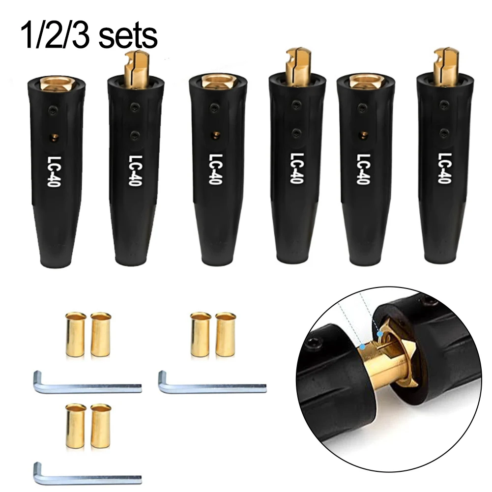 

High Amperage Connector For Welding High Amperage Connector LC-40 Connectors Electrical Integrity Heat-Resistant Housing