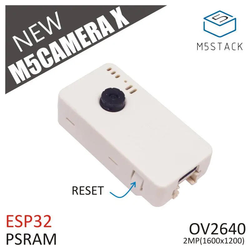 

Официальная плата для разработки с Wi-Fi M5Stack CameraX ESP32 и камерой OV2640 для распознавания изображений