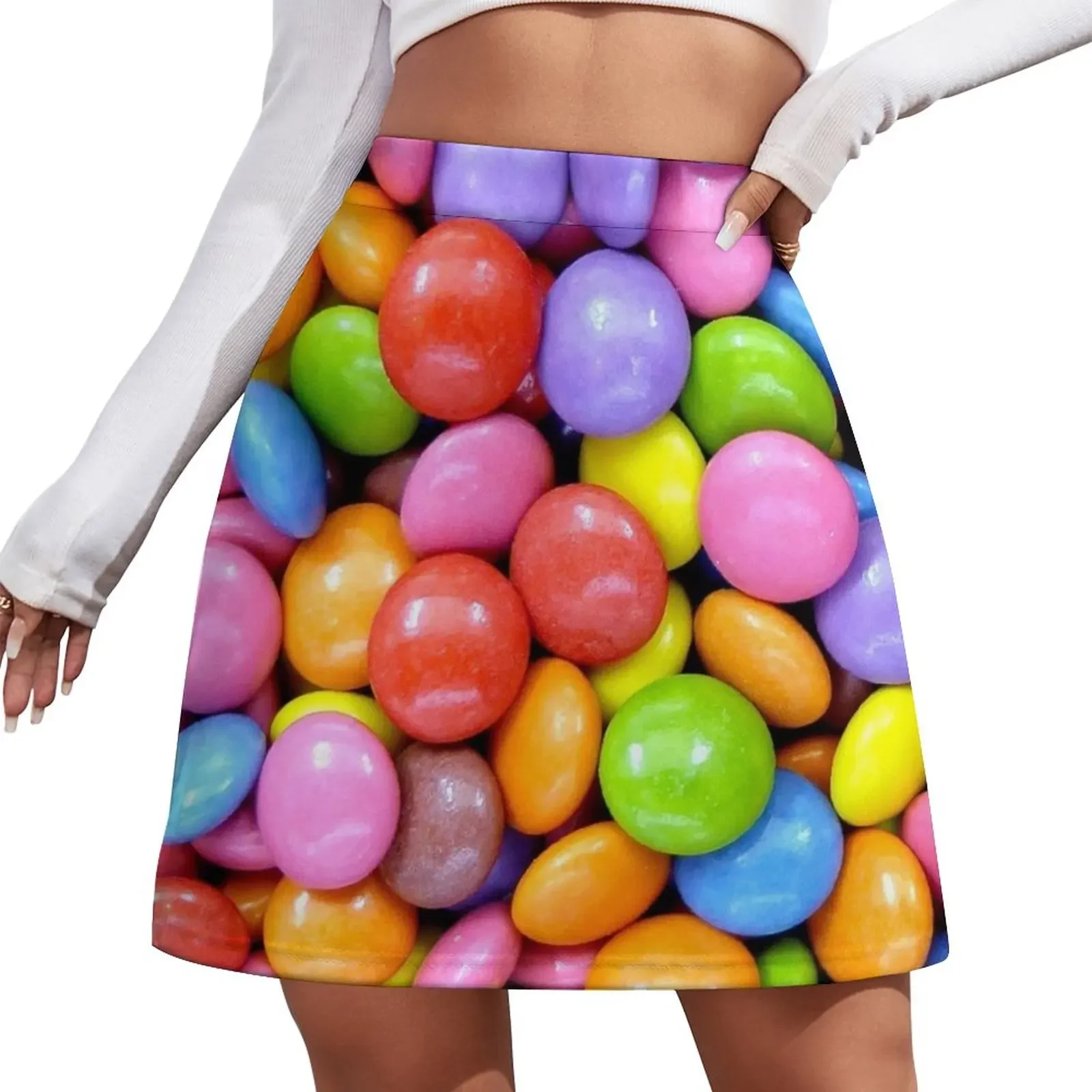 

Smarties Mini Skirt Skirt satin korean style skirt