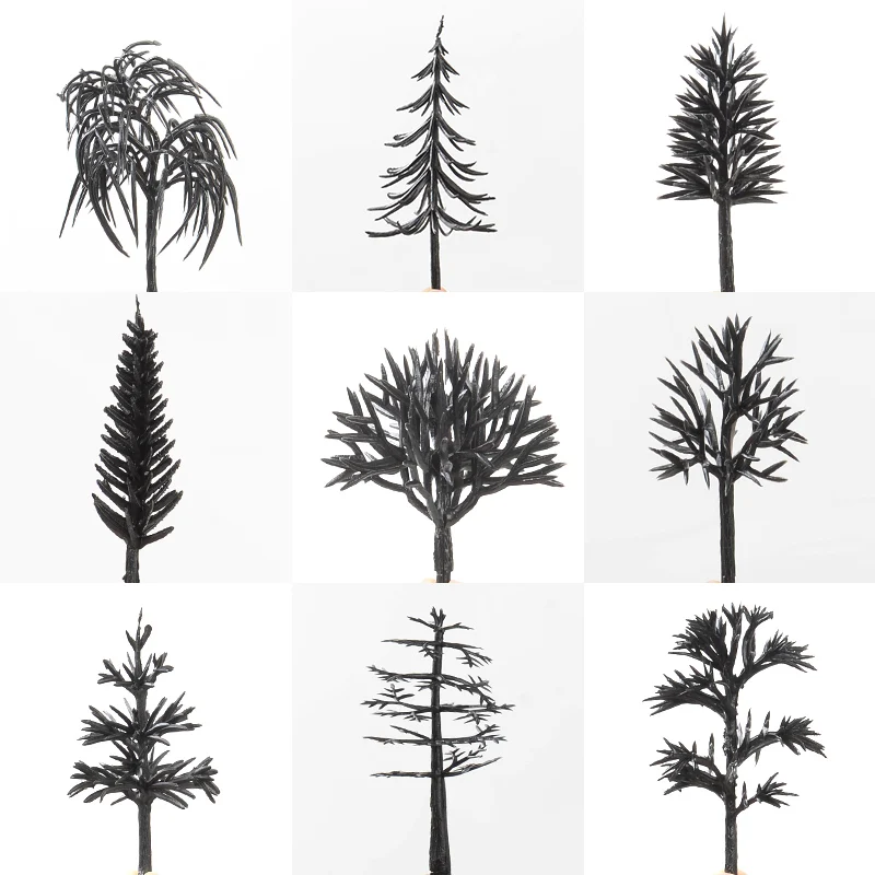 10 stuks miniatuur model bomen trunks voor architectonisch diorama landschap DIY ambachtelijke landschap bouwproject