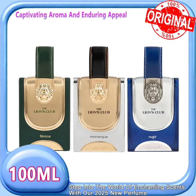 

100 мл стойкий парфюм, дезодорант-спрей для тела, интенсивный аромат, горячая классическая серия духов The Lion's Club Rugir, мужской