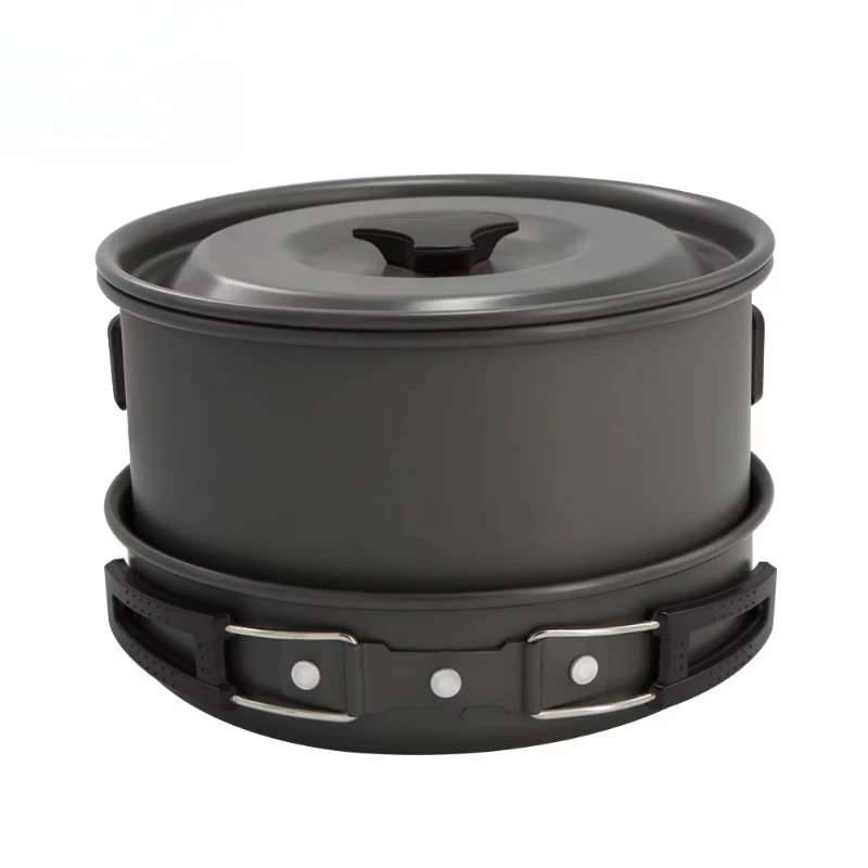 

Outdoor Hiking Camping Cookware Set Travel Cookware Set with Handheld Cutlery Picnic Cutlery Pot Cooking Set