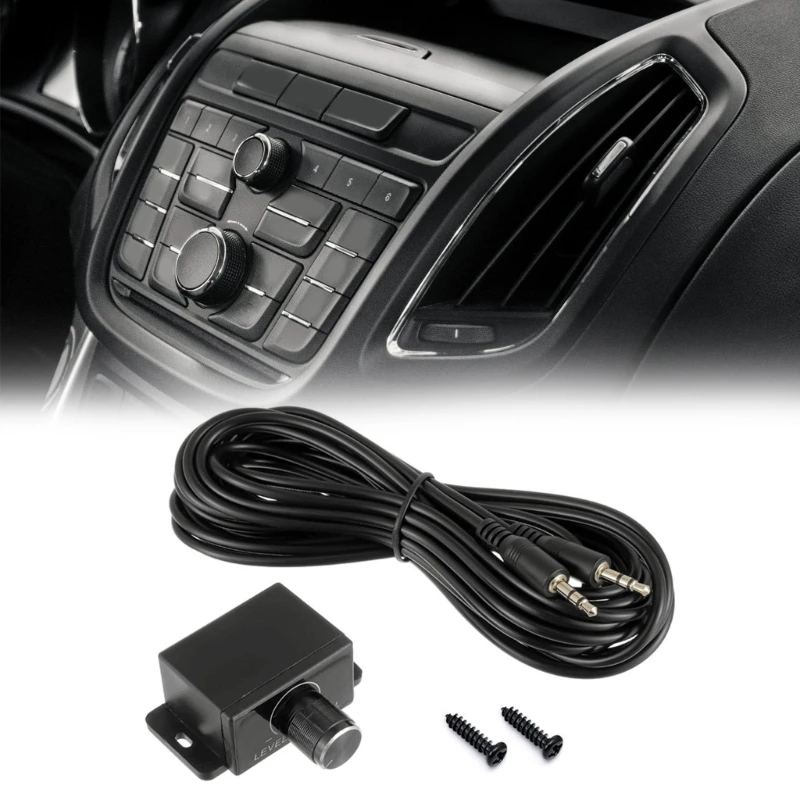 Car Amplifier Volumes Regulator 5m Cable AUX Volumes Knob Universal Bass Subwoofer Adjuster Vehicle Audios Controller Knob