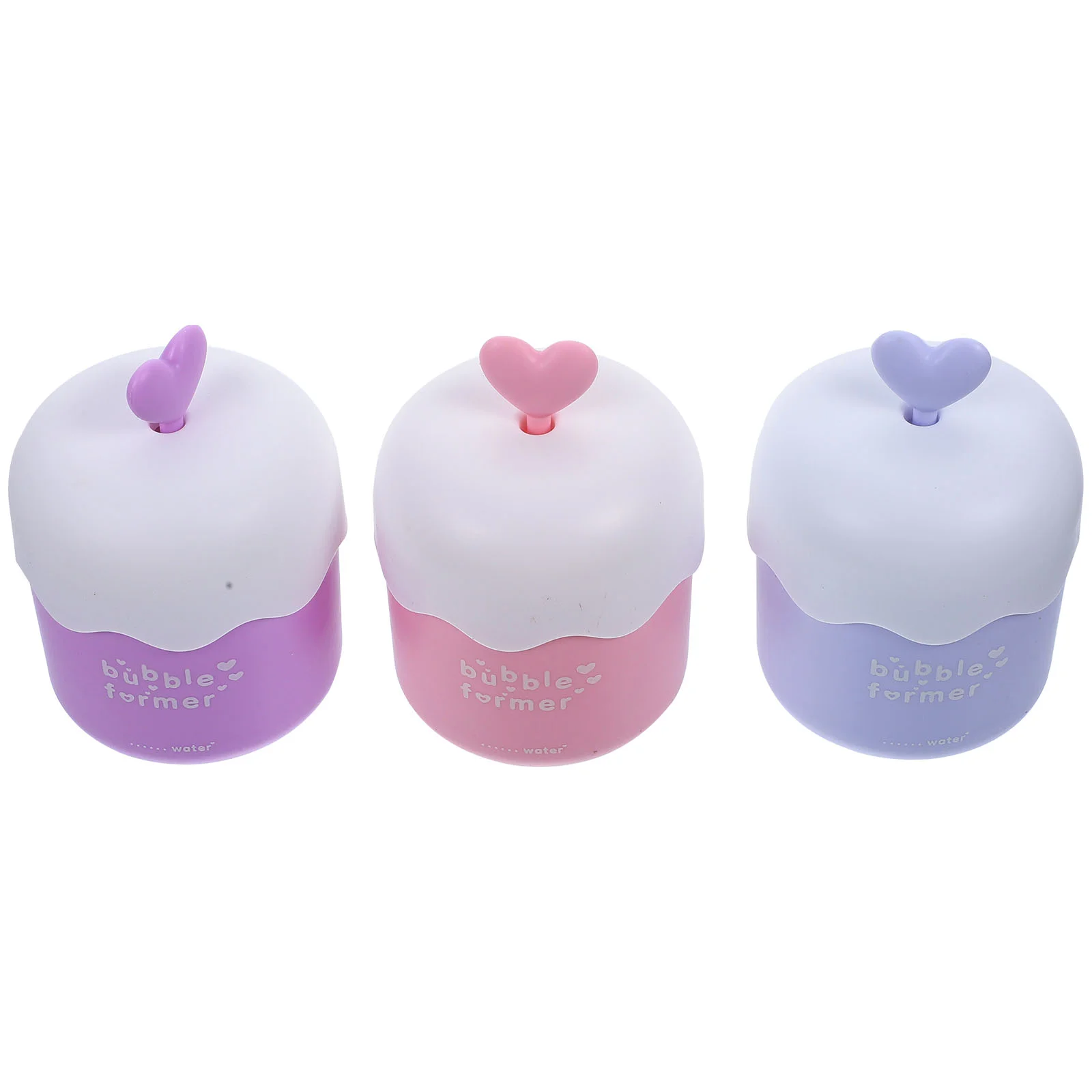 3 Pcs Push Bubbler Facial Foam Maker Cleanser Skincare Face Wash Marshmallow Foamer Cleasing Milk Machine