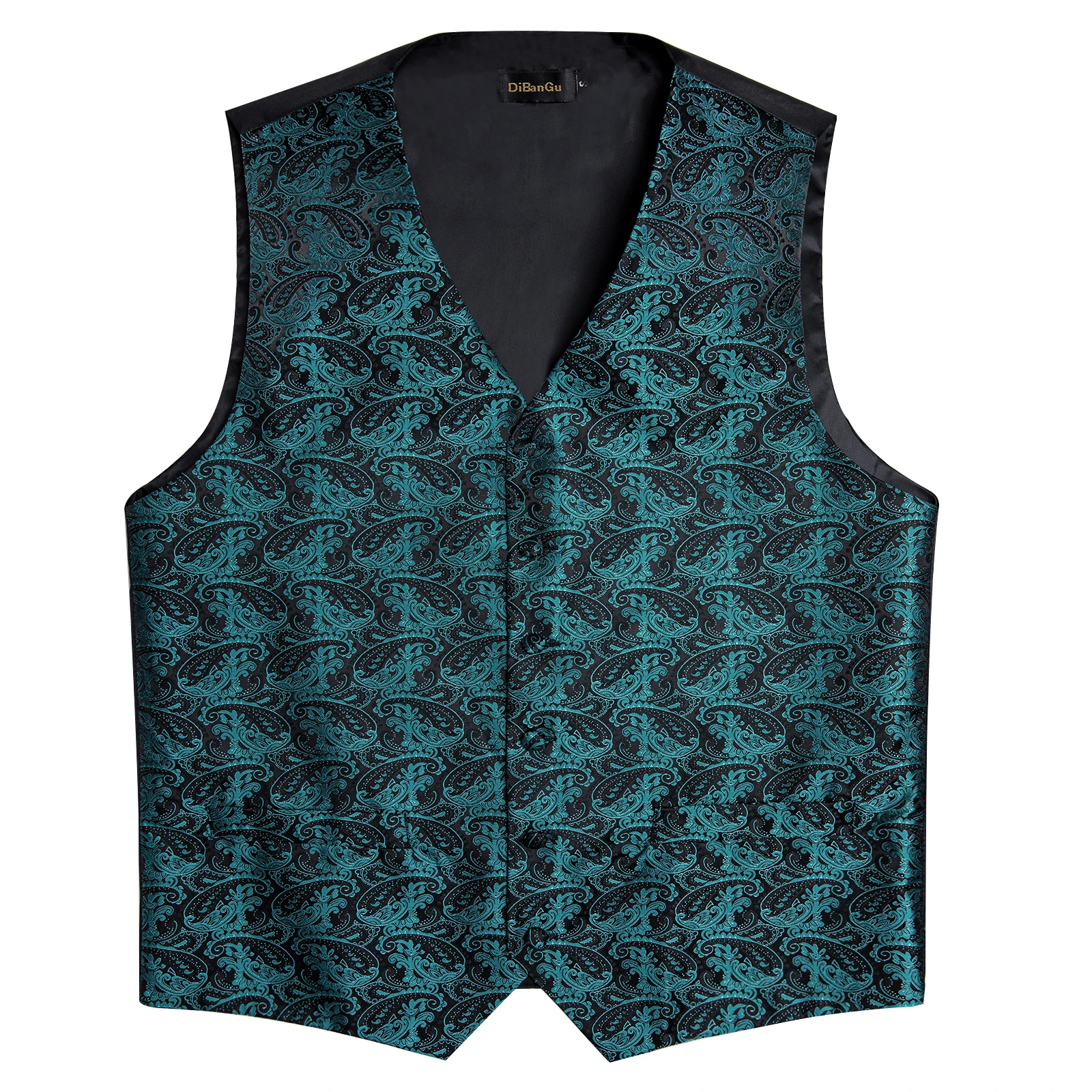 Luxus kleid weiß Paisley Hochzeits weste für Mann Anzug Mode Männer Business Smoking Weste Westen Anzug Krawatte Set Chaleco Hombre – Detail 11