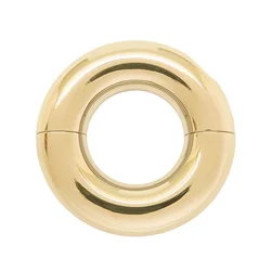 Screw Segment Ring for Man Body Piercing Jewelry Gold Stainless Steel Circular Piercing Accessory