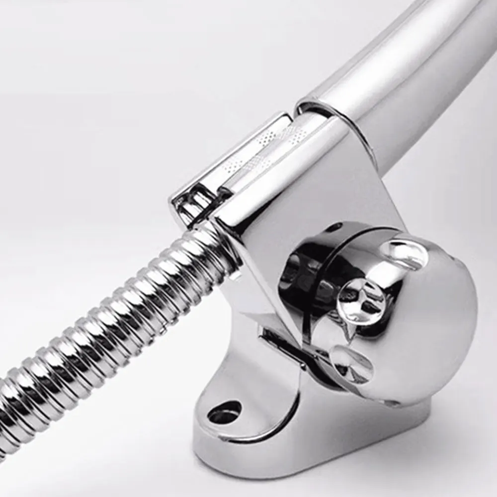 

Universal Adjustable Shower Head Holder Chrome Bathroom Bracket Home Wall Mount