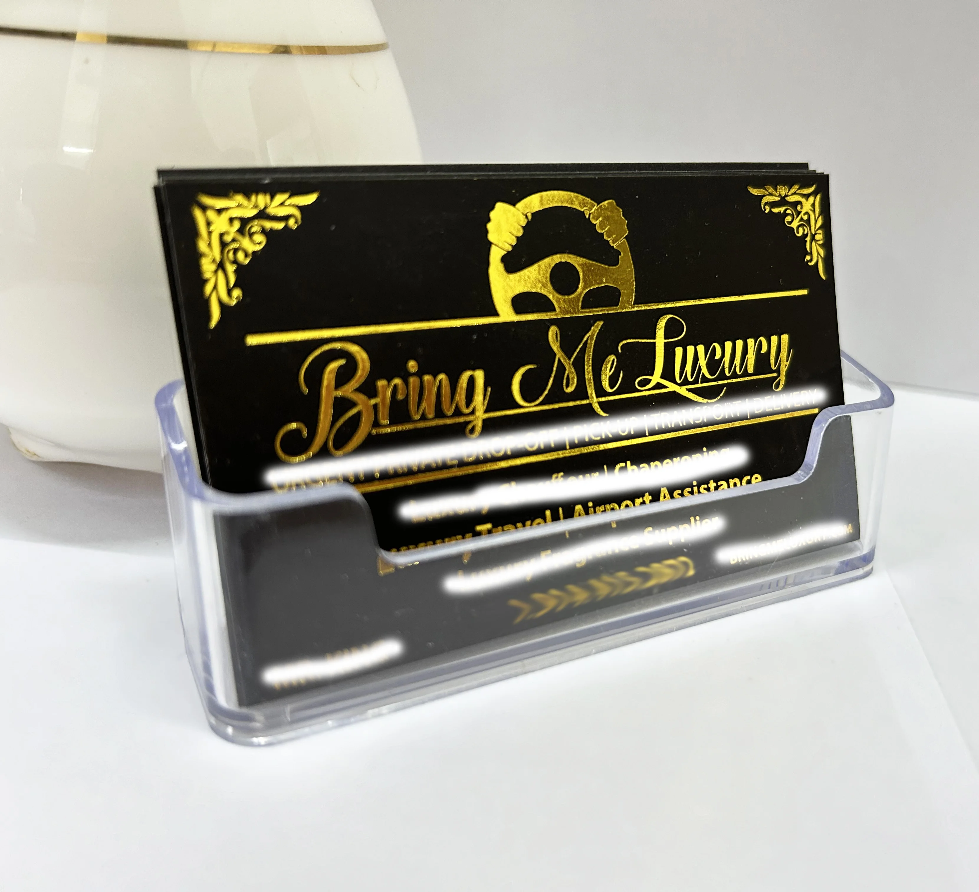 Customized Logo, Gold Foil Business Card, Name Cards, Gold Card, Hot Stamping Logo, Printed Cards, Thank You Card, 300g