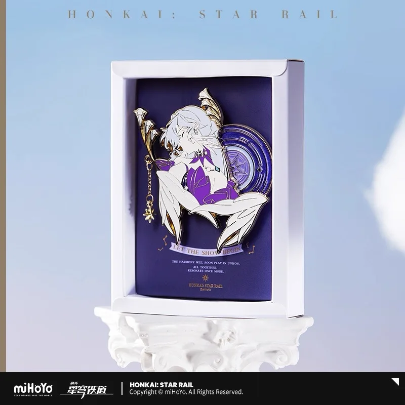

Предпродажа miHoYo, официальная подлинная Honkai Star Rail Robin, тематическая серия Impression, металлический значок, косплей, аниме, игры, подарки, вторичные
