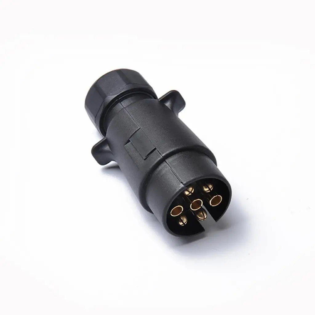 Waterproof 7 Pin Trailer Connection Socket Plastic Towing Plug for Car Trailer Accessories and Safe Brake Light Wiring