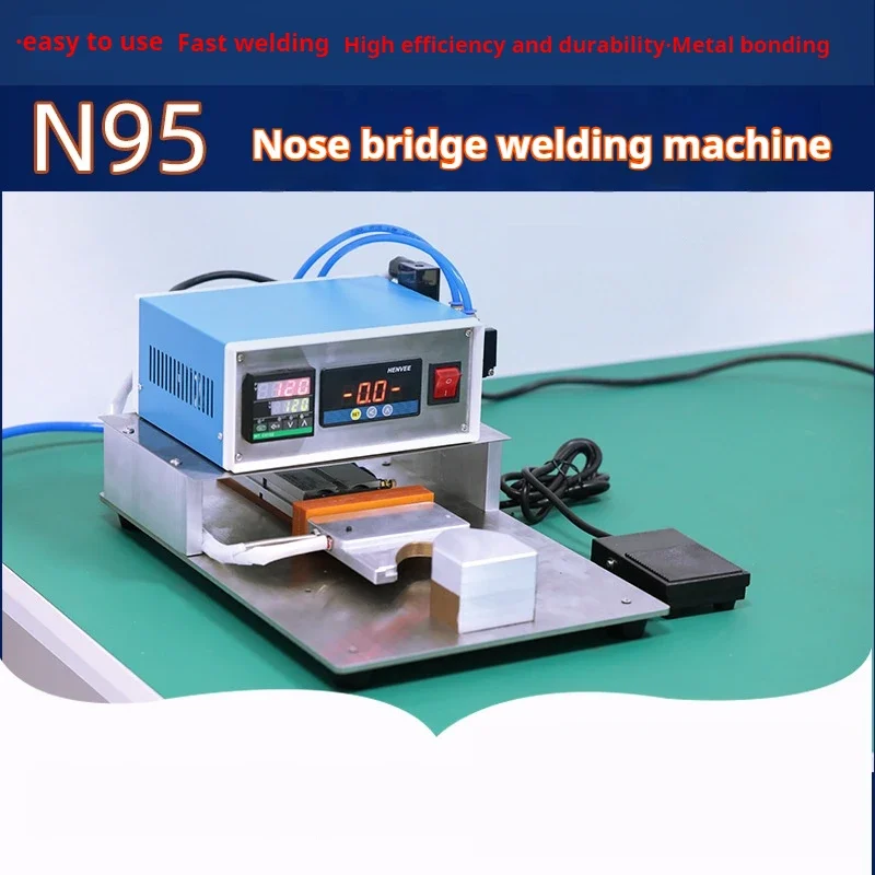 Pneumatic Mask Nose Bridge Welder Hot Melt Glue Bonding Machine 50HZ Plastic Welding Equipment for Industrial Use