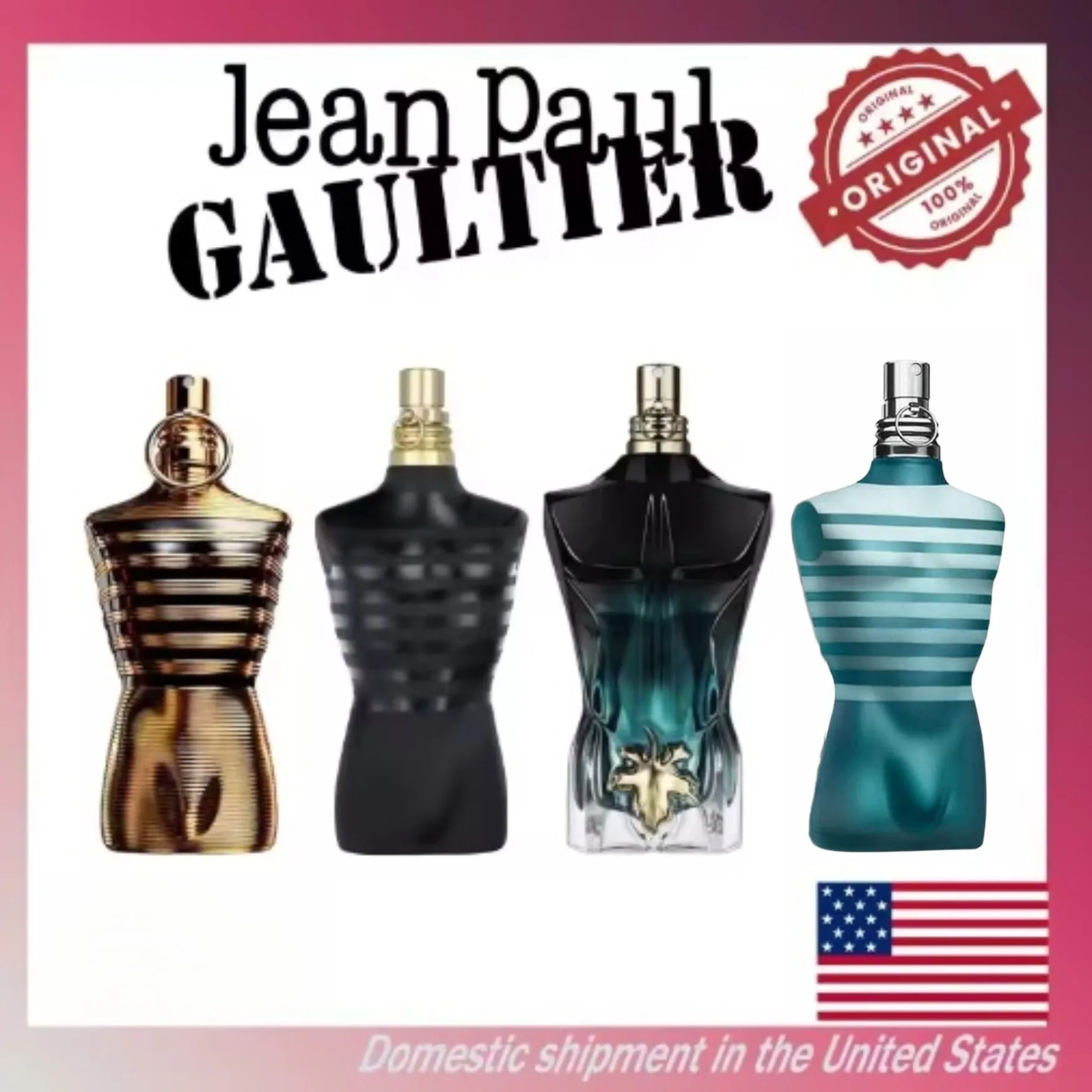 Jean Paul Gaultier Le Perfume Elixir para hombres 4,2 oz/125 ml Perfume de lavanda y vainilla de cuerpo completo - Perfume de lujo para hombres duradero