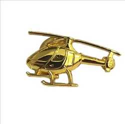 Vintage Metal Helicopters Brooch Diy Fashion Pin Alloy Badge Helicopter Aircraft Jewelry Accessories