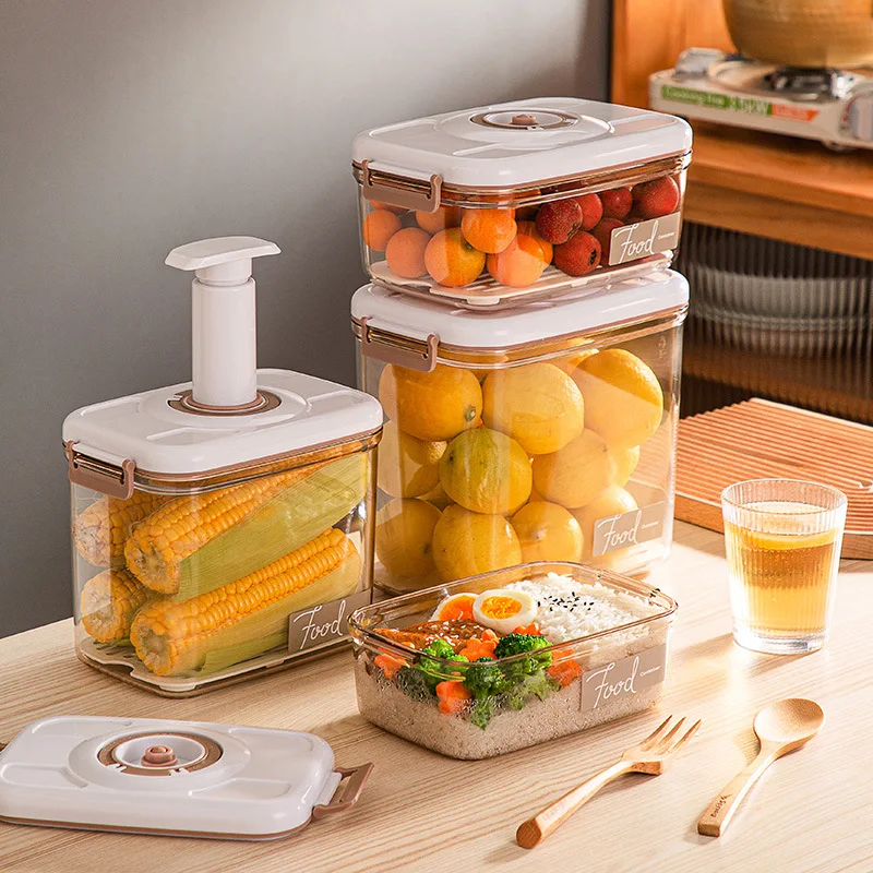 

Kitchen Storage Containers Vacuum Preservation Box Food Storage Box with Extraction Sealing for Home Organized