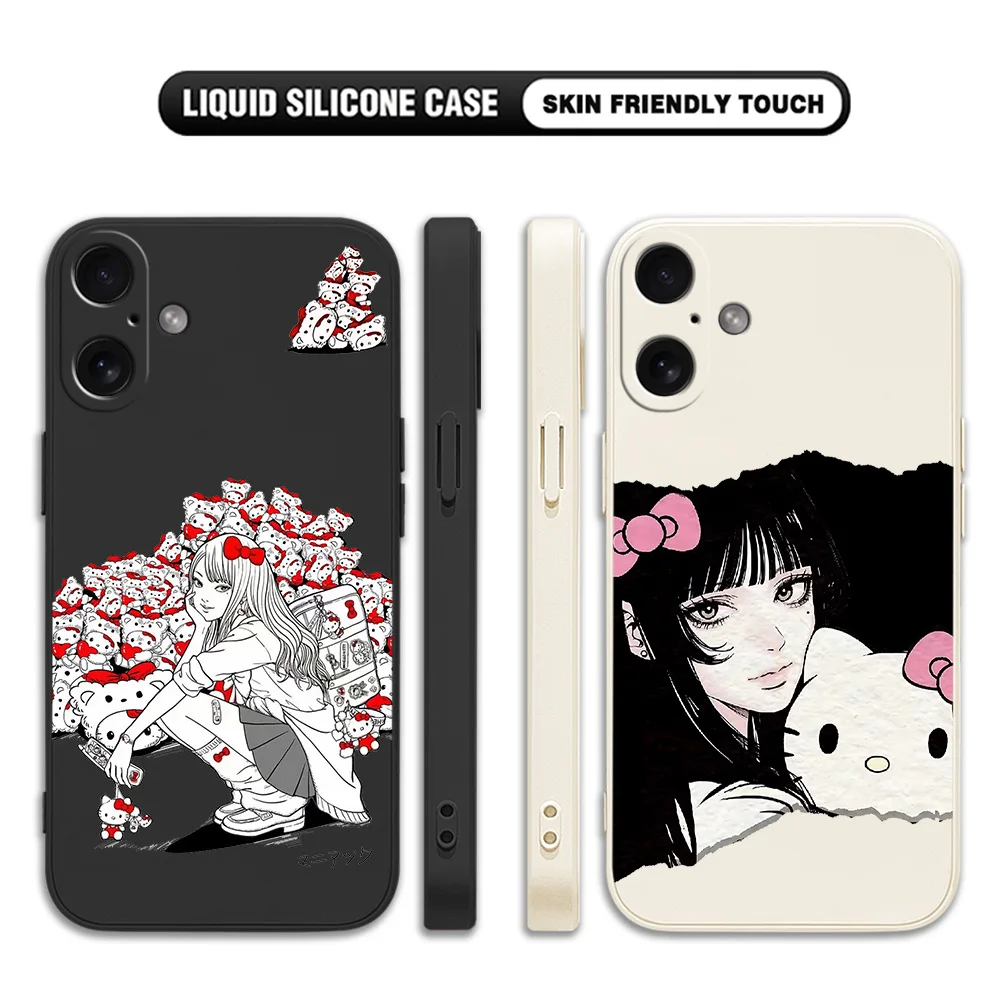 Anime Tomie Kawakamis Hello Kitty Phone Case For vivo V30 V30e V29 V29e V27 V27e V25 V23 V21 V21e V20 S1 SE Pro 4G 5G Back Cover