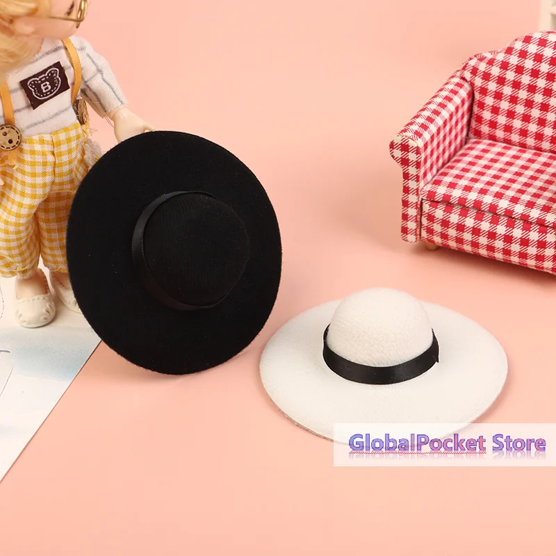 

Doll Top Hat Miniature Craft Hats Doll Clothes Accessories Mini Dollhouse DIY Toys Pretend Play Toy For Girl Collection Gifts