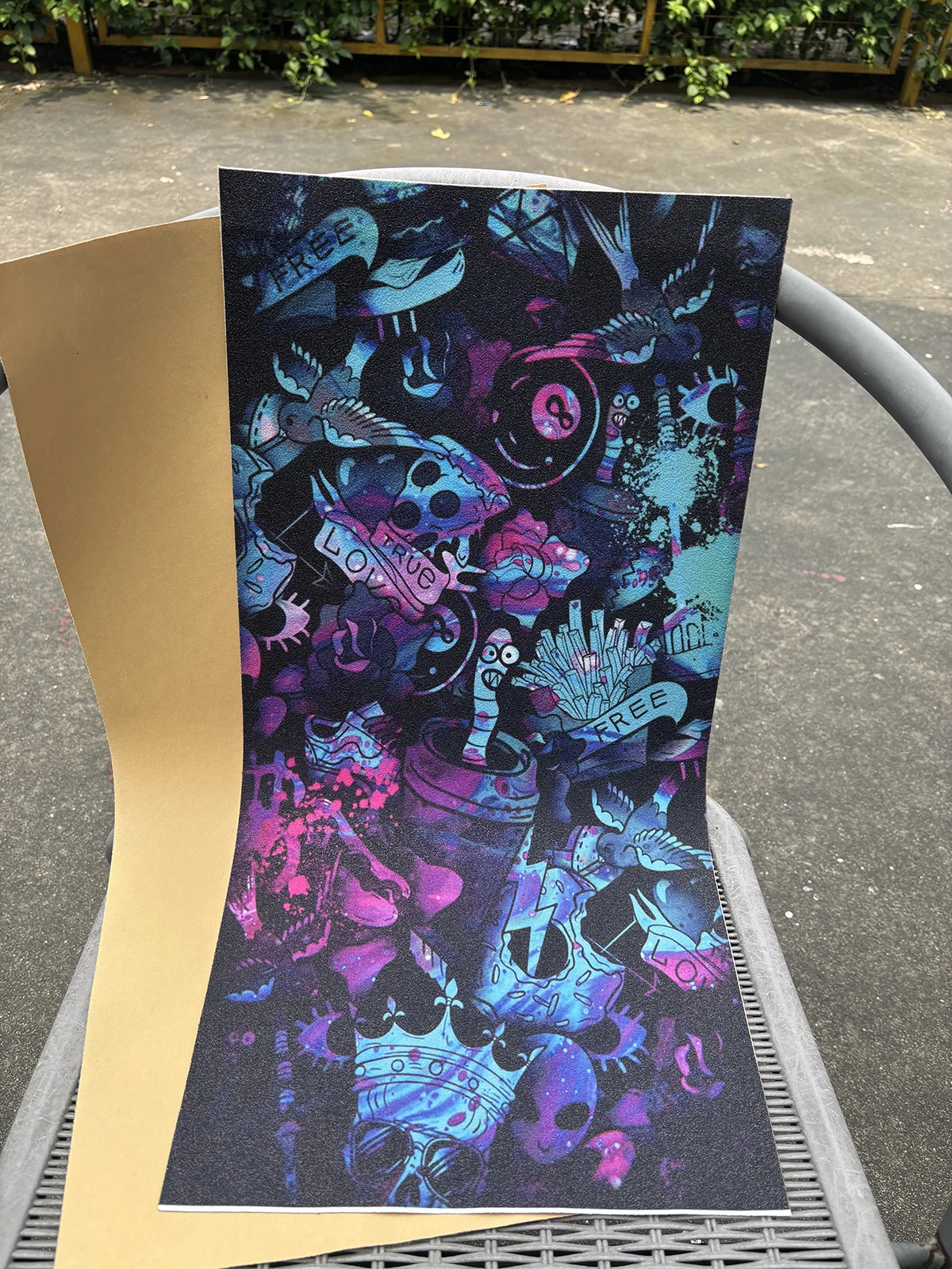 Electric Scooter Anti-slip Sticker Sandpaper Skateboard Grip Tape Sheet 60*30cm Interesting patterns featuring various animals
