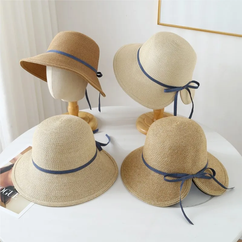 

Hepburn style hats women's small rolled-up children's fisherman