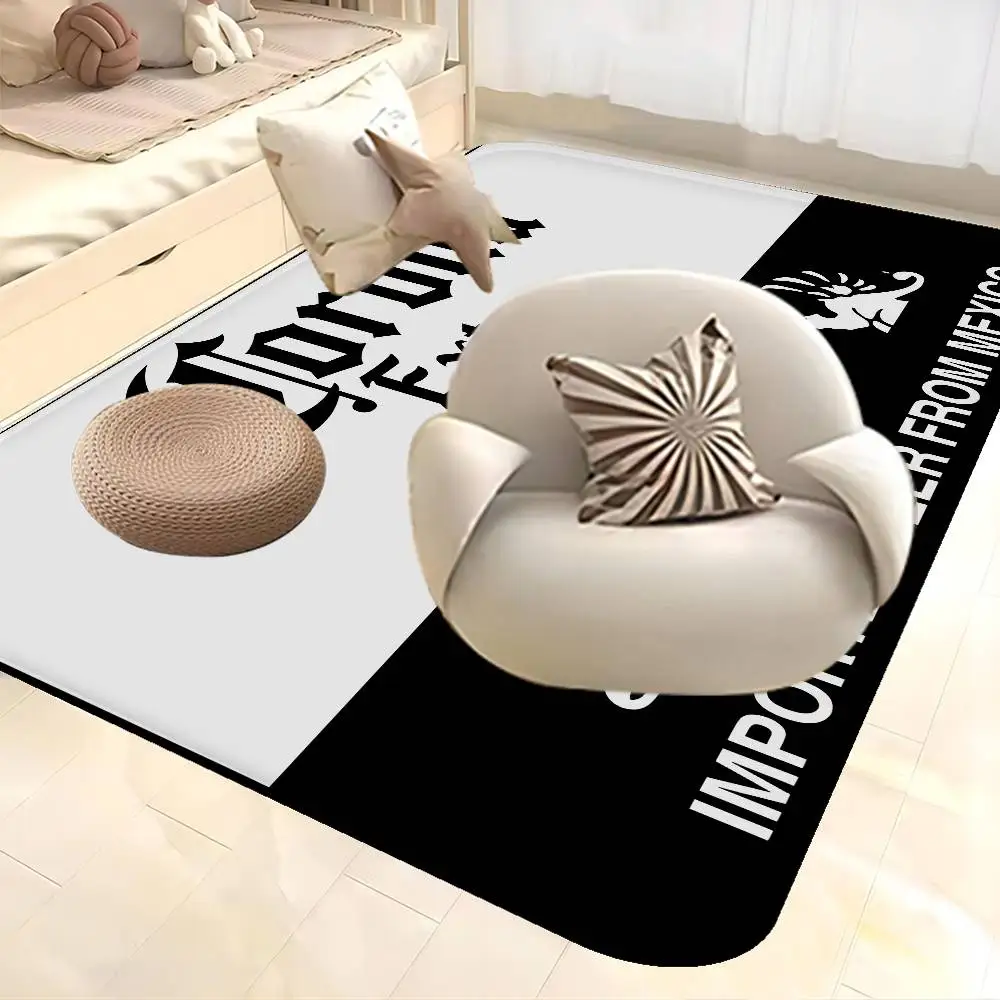 C-Corona E-Extra Beer Door Mat Kids Room Bedroom Decoration Balcony Anti-Slip Doormat Living Room Doormat Area Rug